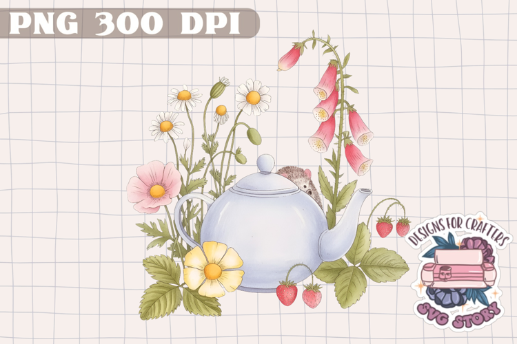 Watercolor Delicate Cottage core Summer Clipart PNG