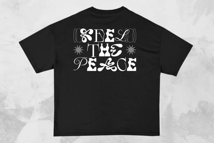 Feel the Peace Streetwear Typography T-shirt Design