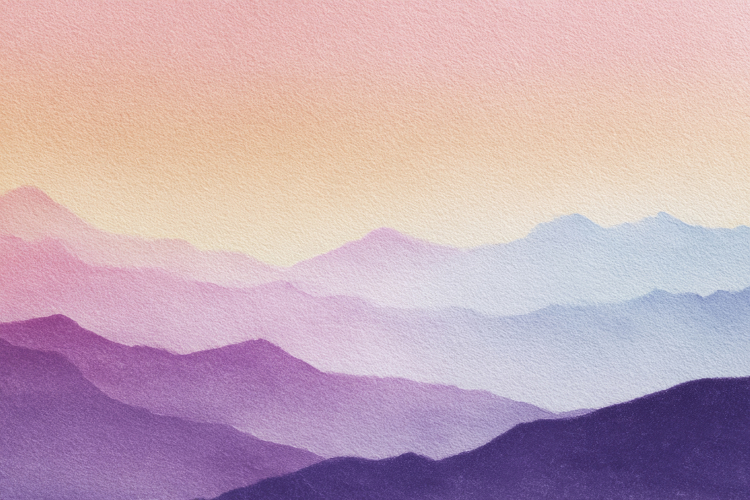 Abstract Watercolor Mountain Background