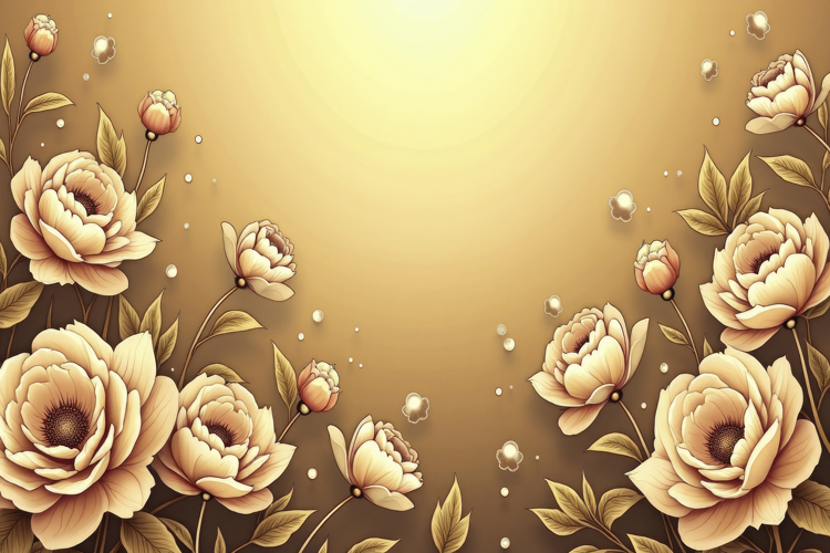 Brown Floral Background