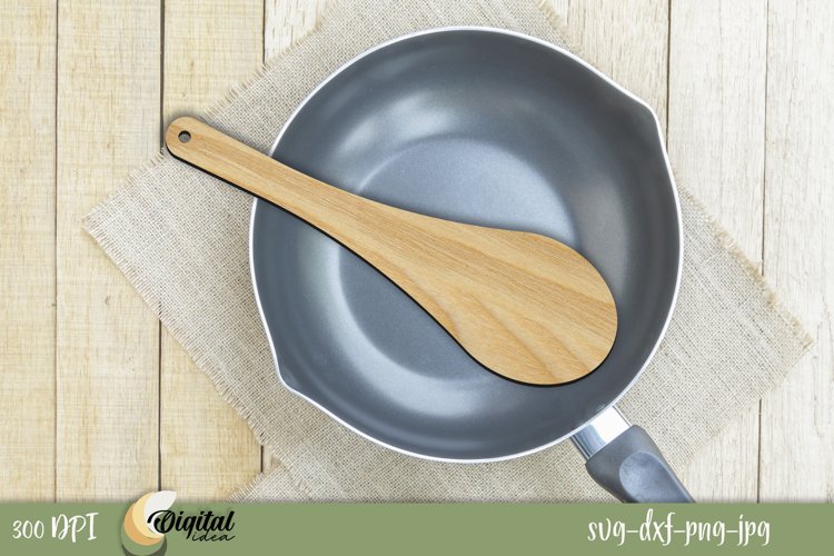 Home Kitchen Decor Laser Cut. 3D Wooden Spatula Laser Cut. example image 1
