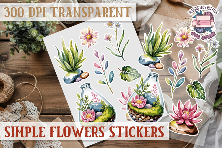 Summer Flowers sticker Scrapbook PNG Botanical Beach