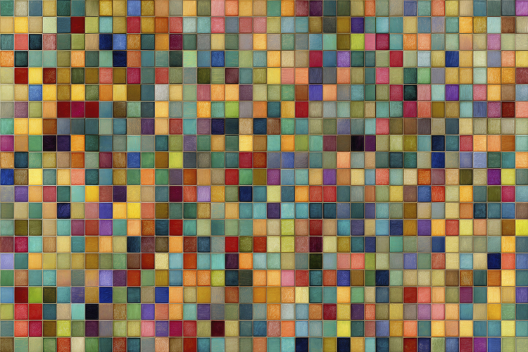 Colorful Square Mosaic Pattern Background