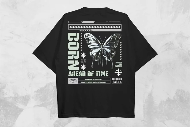 Born Ahead of Time Streetwear PNG T-shirt Design