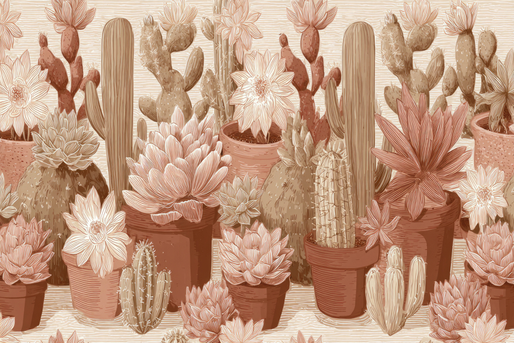 Cactus Flower Background
