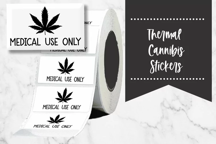 Medical Use Only Cannibis Thermal Stickers