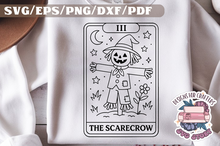 Halloween Tarot Card black and white SVG Design Quotes PNG