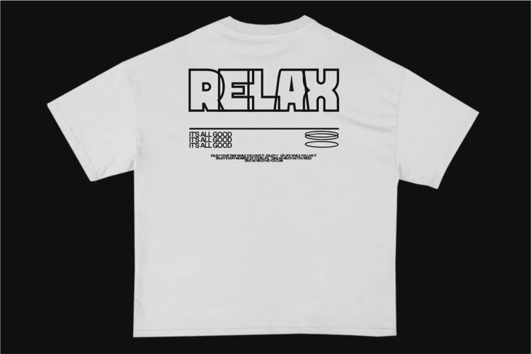 Relax Streetwear Typography T-shirt Design