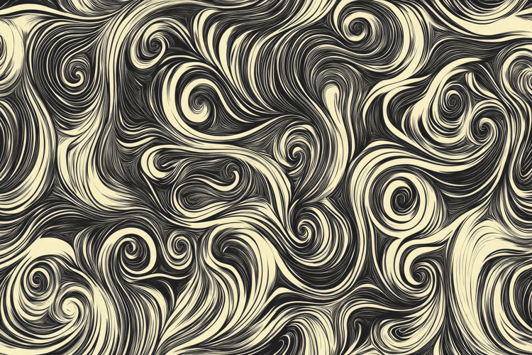 Swirling Hand Drawn Background Wallpaper