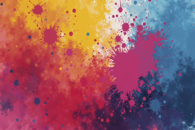Paint Splatters and Ink Splashes Background Wallpaper