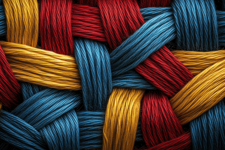 Colorful Abstract Woven Pattern Background Wallpaper