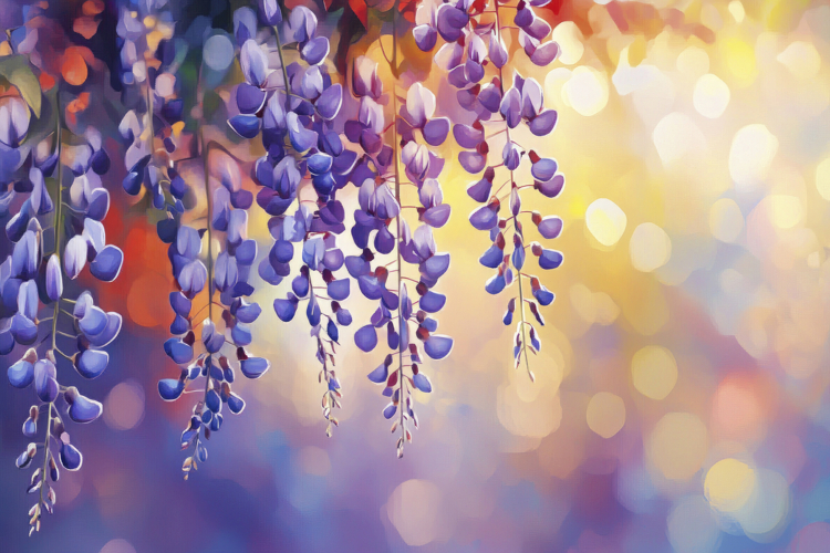 Purple Flowers Clipart Image 5
