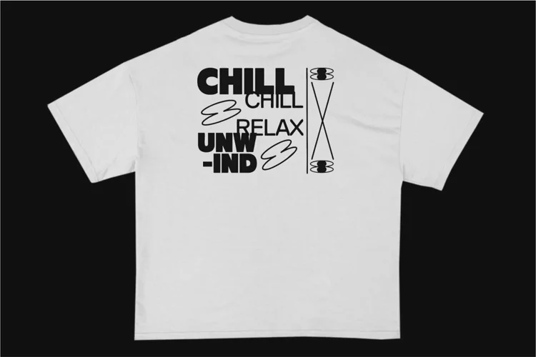 Chill Relax Unwind Streetwear Typography T-shirt Design