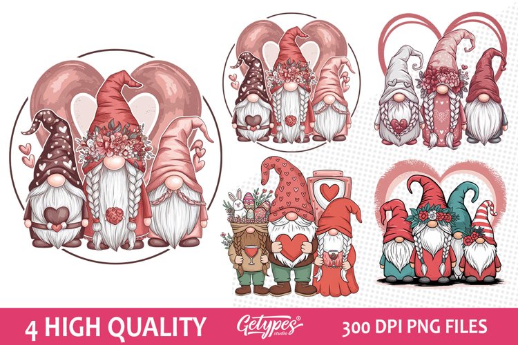 Valentine Gnome Clipart Image 6