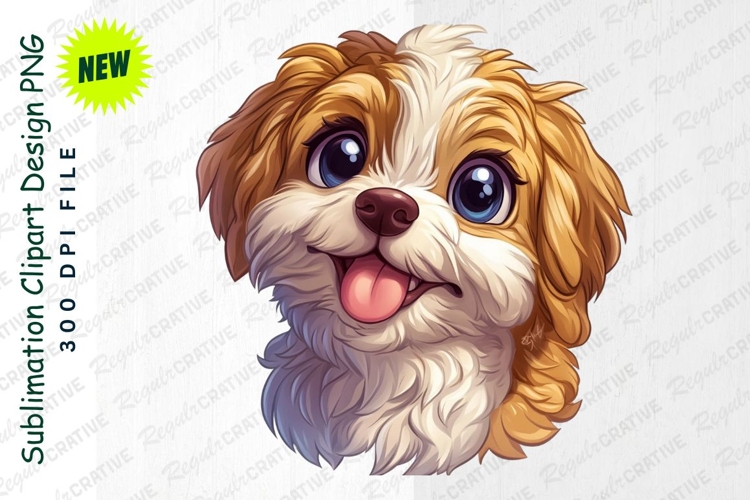 Cute Dog Illustration Puppy Cartoon Clipart