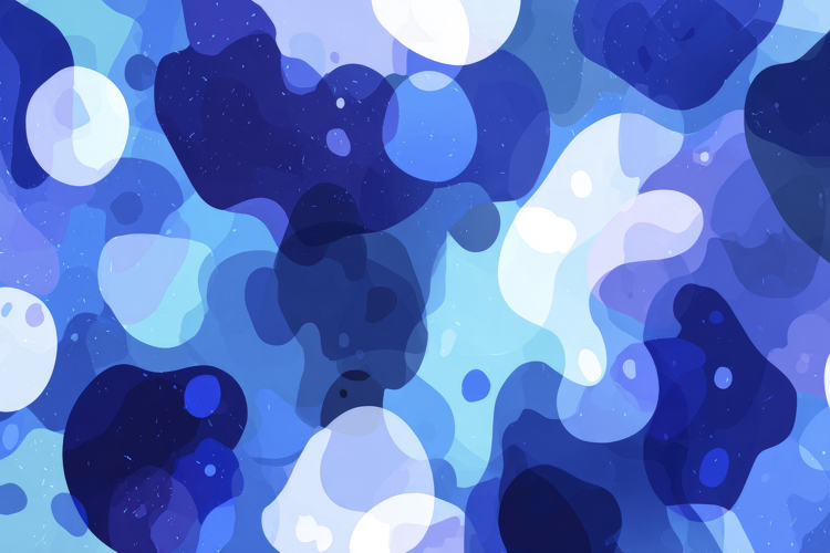 Blue Abstract Shapes Background Wallpaper