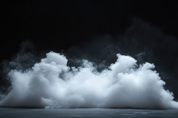 Smoke On Black Background
