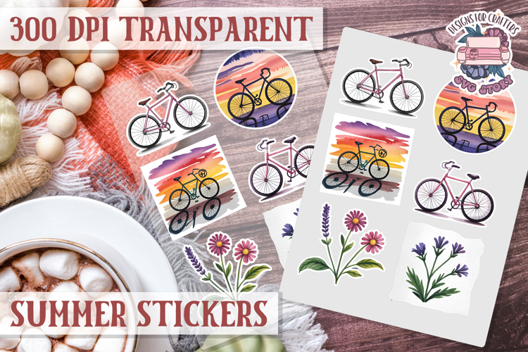 Summer sticker sheet Beach Scrapbook PNG Flowers Vibe