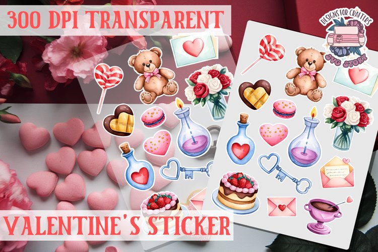Love sticker Sheet Valentine Day Lovers Funny Heart PNG
