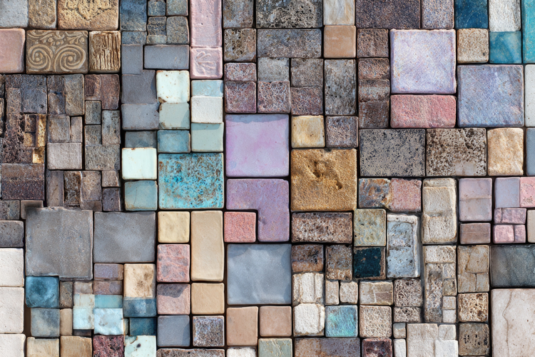 Ceramic and Stone Tiles Background Wallpaper