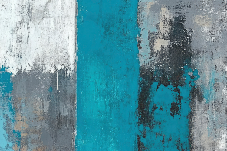 Turquoise Abstract Painting Background Wallpaper