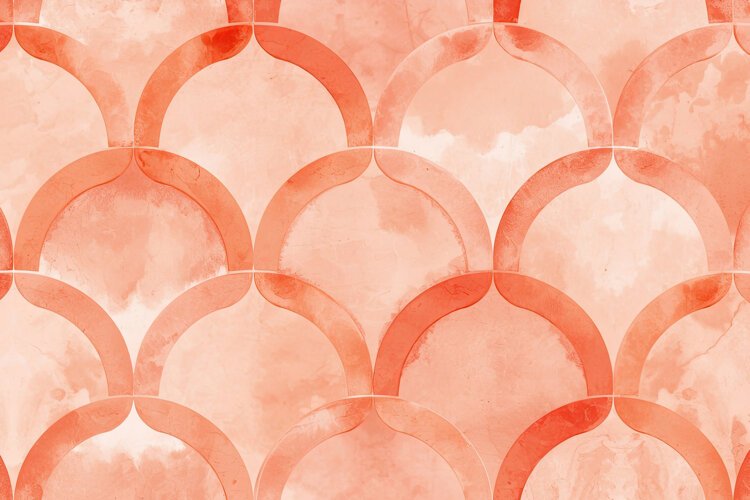 Scallop Pattern Background Wallpaper example image 1