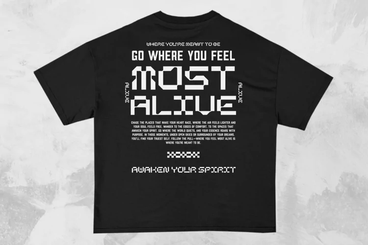 Most Alive Streetwear Typography T-shirt Design