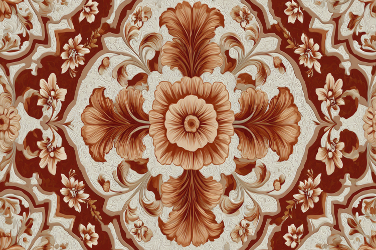 Red Floral Background