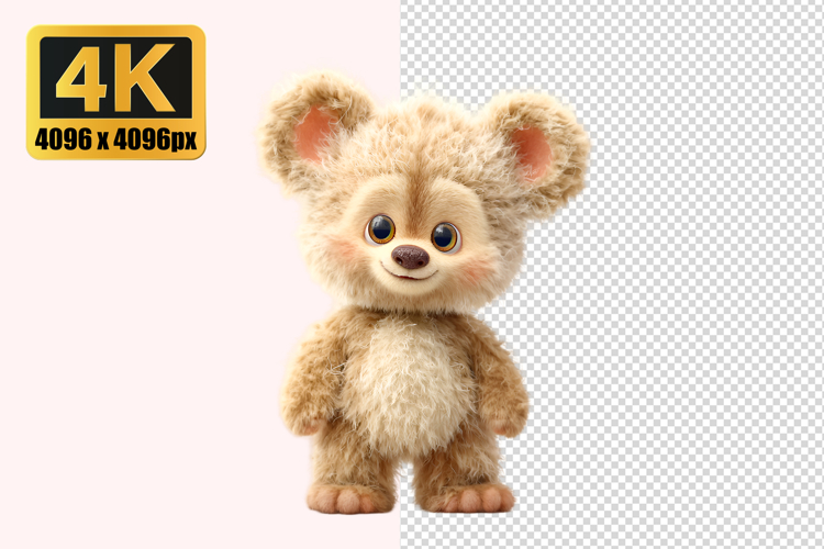 Fluffy Bear Transparent PNG