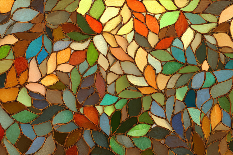 Stained Glass Texture Image 16