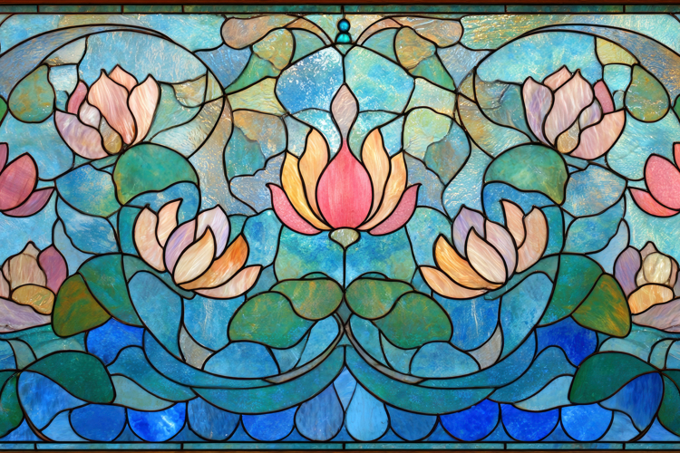 Stained Glass Lotus