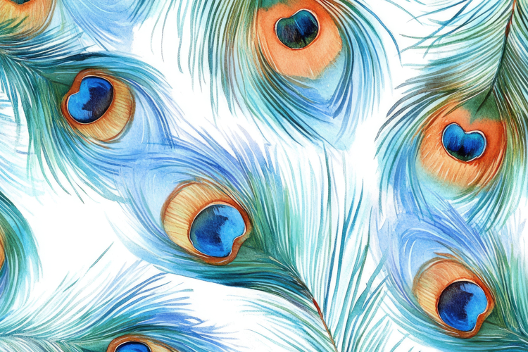 Peacock Feathers Background Wallpaper
