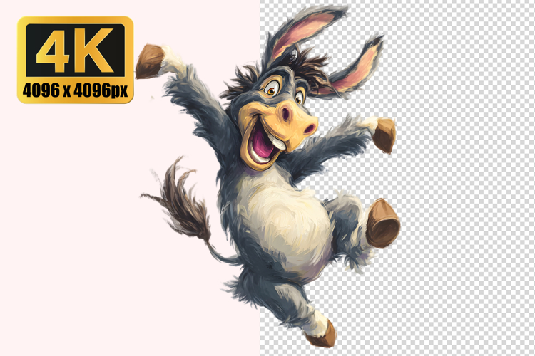 Donkey Jumping Transparent PNG