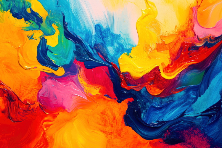 Abstract Painting Colors Background Wallpaper