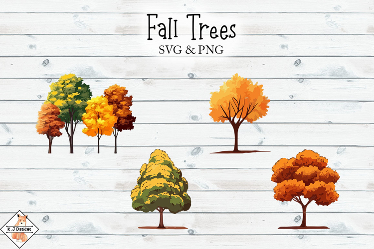 Fall Trees SVG & PNG