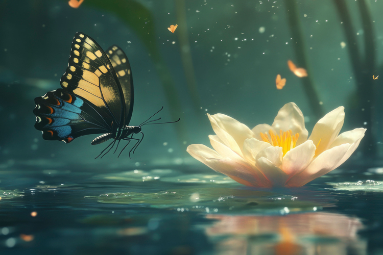 Lotus Flower Clipart Image 16