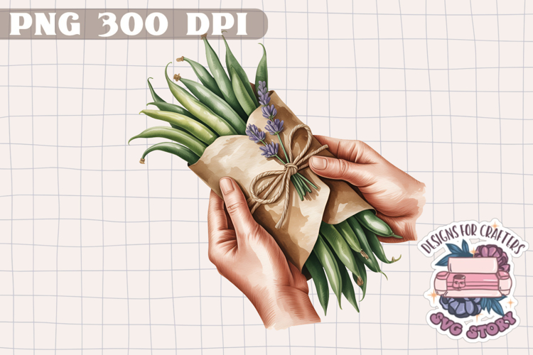 Watercolor Vintage Market Clipart PNG Sublimation Summer