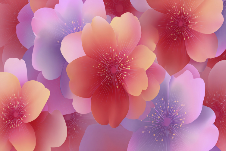 Pink Flower Blossoms Background