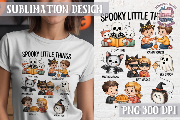 Cute Halloween Clipart PNG Sublimation Cozy Ideas Tshirt