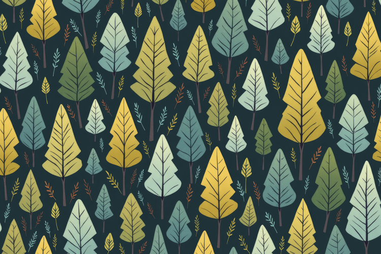 Forest Tree Pattern Background