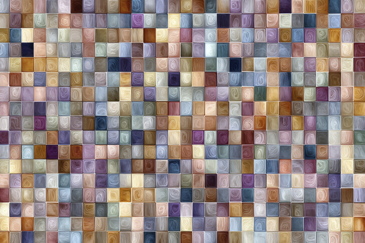 Colorful Square Mosaic Pattern Background