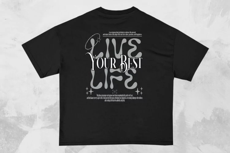 Live Your Best Life Streetwear Typography T-shirt Design
