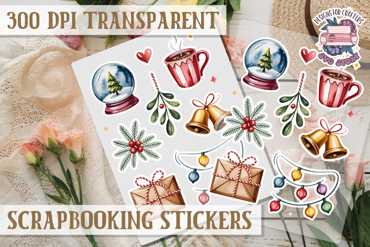 Scrapbooking sticker sheet Cute Funny PNG Watercolor School