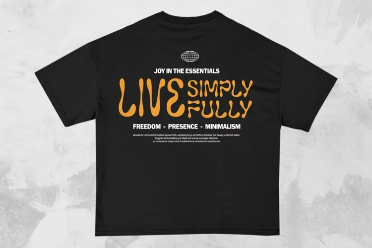 Live Simply Fully Streetwear Typography T-shirt Design