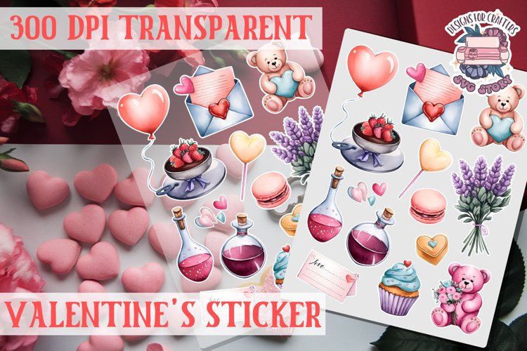 Love sticker Sheet Valentine Day Lovers Funny Heart PNG