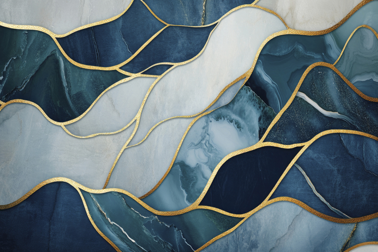 Abstract Marble Shanshui Background Wallpaper