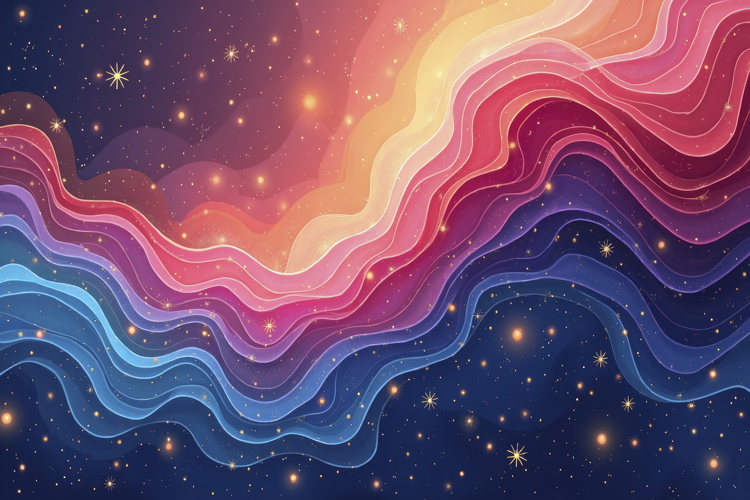 Abstract Colorful Wavy Background Wallpaper