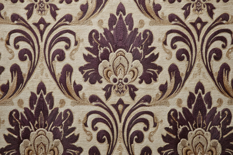 Giudecca Eggplant Damask Background Wallpaper