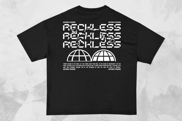 Reckless Streetwear Typography T-shirt Design