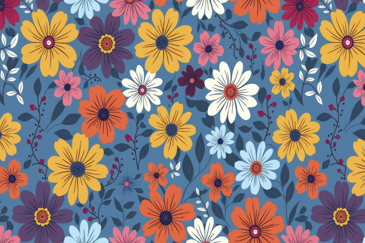 Floral Pattern Background Wallpaper